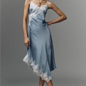 Anthropologie Lace Slip Dress